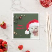 Paper Napkins, Merry Hissmas wünscht Serviette (Beispiel)