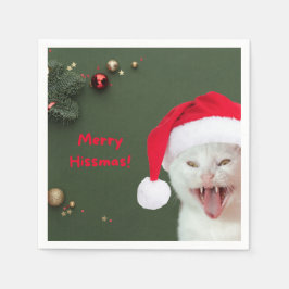 Paper Napkins, Merry Hissmas wünscht Serviette