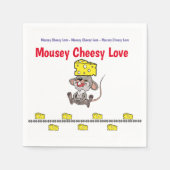 Paper Napkins, Mousey Cheesy Liebe Serviette (Vorderseite)