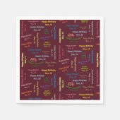 Paper Napkins November, 15 Geburtstag Serviette (Vorderseite)