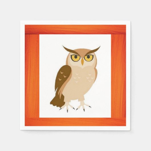 Paper Napkins Owl Serviette (Vorderseite)