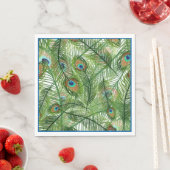Paper Napkins-Peacock Feathers Napkins Serviette (Beispiel)