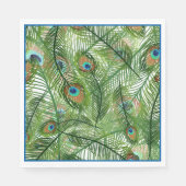 Paper Napkins-Peacock Feathers Napkins Serviette (Vorderseite)