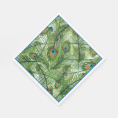Paper Napkins-Peacock Feathers Napkins Serviette (Ecke)