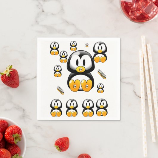 Paper Napkins Penguin Serviette (Beispiel)