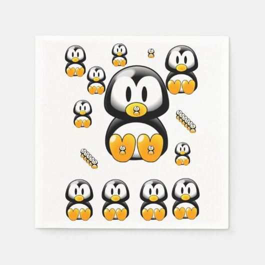 Paper Napkins Penguin Serviette (Vorderseite)