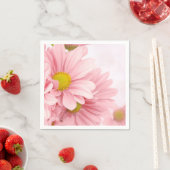 Paper Napkins Pink Daisies Serviette (Beispiel)