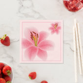 Paper Napkins-Pink Lily Serviette (Beispiel)