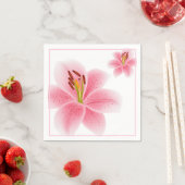 Paper Napkins-Pink Lily Serviette (Beispiel)