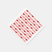 Paper Napkins, Red Hearts Liebe Oma Serviette (Ecke)