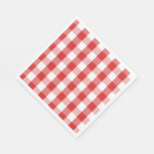 Paper Napkins-Red Schachbrett Board Serviette (Ecke)