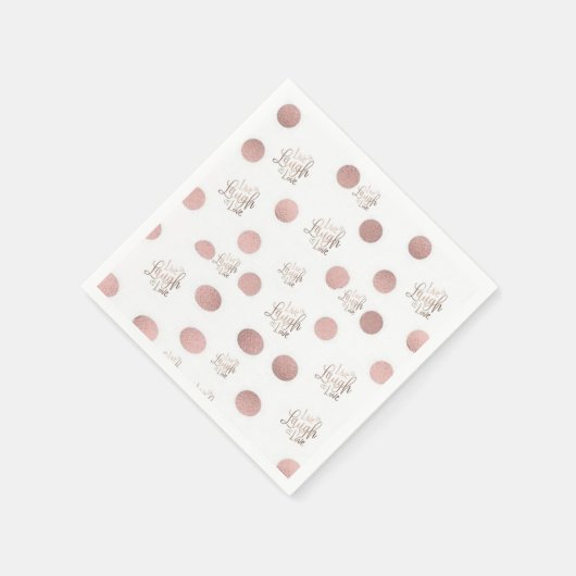 Paper Napkins, Rose Live Lagh Liebe Serviette (Ecke)