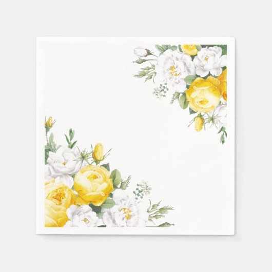Paper Napkins-Rose Serviette (Vorderseite)