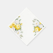Paper Napkins-Rose Serviette (Ecke)