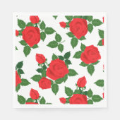 Paper Napkins-Rote Rosen Serviette