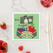 Paper Napkins, School Books Pinguin Apple Serviette (Beispiel)