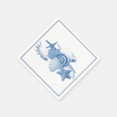 Paper Napkins-Seashells Serviette (Ecke)