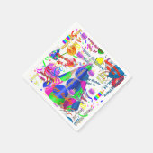 Paper Napkins September, 24 Geburtstag Serviette (Ecke)