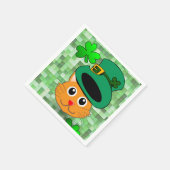 Paper Napkins St. Patrick's Day Cat Serviette (Ecke)