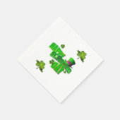 Paper Napkins St. Patrick's Day Serviette (Ecke)