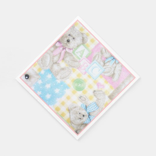 Paper Napkins-Teddy-Bär Serviette (Ecke)