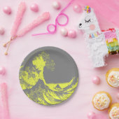 Paper Napkins The Great Wave Yellow & Gray Pappteller (Party)