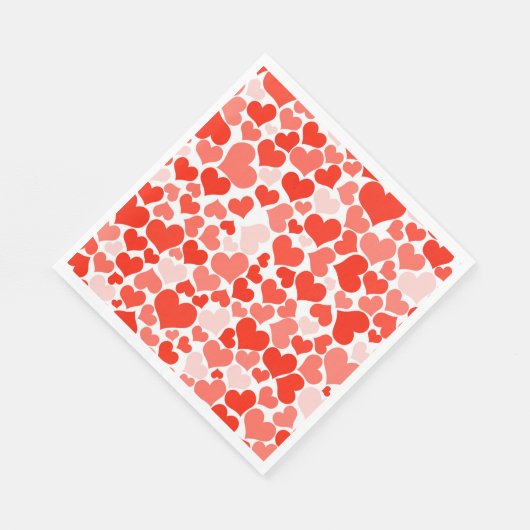 Paper Napkins-Valentine Hearts Serviette (Ecke)