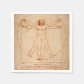 Paper Napkins Vitruvian Man von Leonardo da Vinci Serviette (Vorderseite)