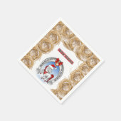 Paper Napkins Weihnachten Serviette (Ecke)