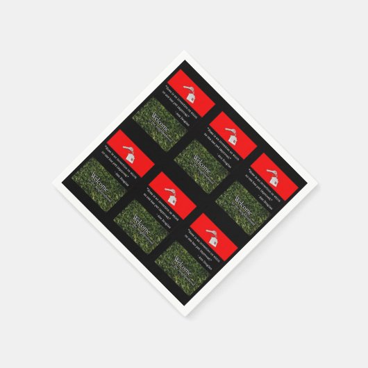 Paper Napkins Willkommen in der Nachbarschaft Serviette (Ecke)