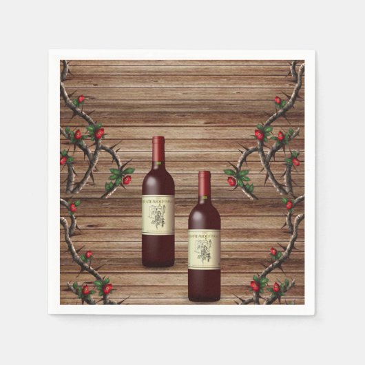 Paper Napkins Wine Serviette (Vorderseite)