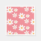 Paper napkins with daisies, Napkins with floral  Serviette (Vorderseite)