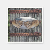 Paper Napkins, Wood Wolves Wolf Serviette (Vorderseite)