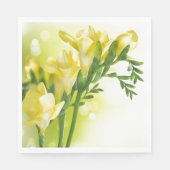 Paper Napkins-Yellow Freesias Serviette (Vorderseite)