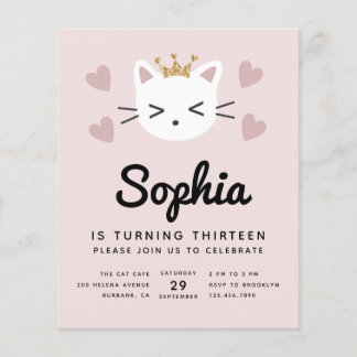 PAPER Niedlich Katzenjacke Haushalt Geburtstagspar Flyer