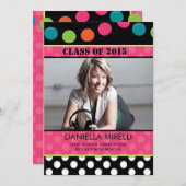 Paper Party Lights Foto Abschluss Einladung (Vorne/Hinten)