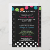 Paper Party Lights Foto Abschluss Einladung (Rückseite)