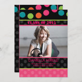 Paper Party Lights Foto Abschluss Einladung (Vorne/Hinten)