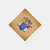 Paper Party Napkins mit Image of New Jersey Flag Serviette (Ecke)
