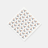 Paper party napkins with bird of paradise flower serviette (Ecke)