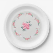 Paper & Party Plates || Rose Garden Party Plate Pappteller (Vorderseite)