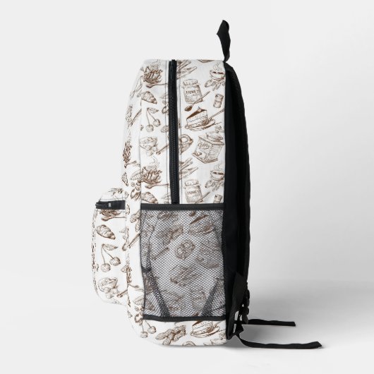 Paper Pattern Bedruckter Rucksack (Rechts)