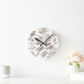 Paper Pattern Runde Wanduhr (Zuhause)