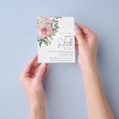 PAPER Pink Florals 60. Geburtstag Einladung Flyer (Gruppe)