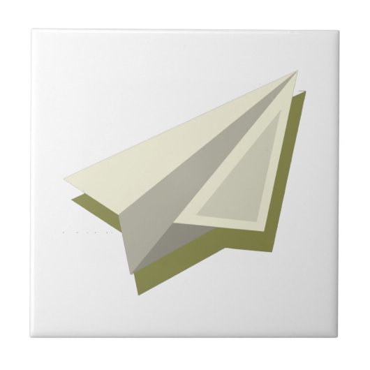 Paper Plane Design Fliese (Vorderseite)