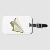 Paper Plane Design Gepäckanhänger (Vorderseite (Horizontal))