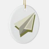 Paper Plane Design Keramik Ornament (Rechts)