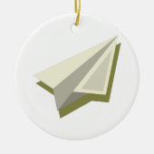 Paper Plane Design Keramik Ornament (Vorne)
