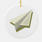 Paper Plane Design Keramik Ornament (Hinten)