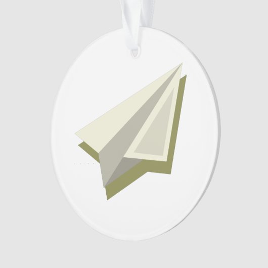 Paper Plane Design Ornament (Vorderseite)